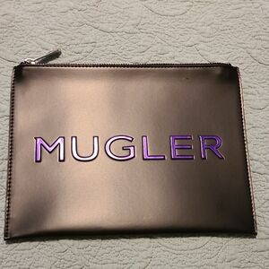 Mugler Black and Purple Pouch Bag NWOT